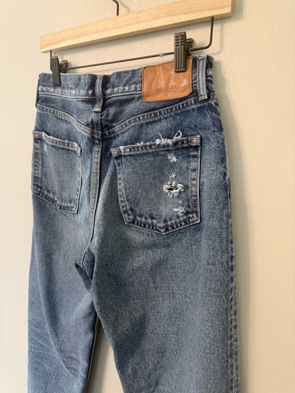 Moussy Vintage Allerton Wide Straight Jeans Size 26 High Rise - Picture 8 of 12